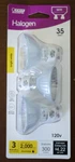 GU10 120V 35W Bright White Bulbs (3 Pack, Feit Electric). Fixed Price $8.00.