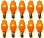 Cec Industries #7C7 Co (orange) Bulbs W E12 Base (box Of 10). Fixed Price $12.98.