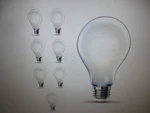 Feit 100W Equivalent A19 Dimmable Cec 90 Cri White Glass E26 Light Bulb 8PK. Fixed Price $21.95.