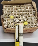 Sylvania 25-WATT T6.5 Clear Tubular Appliance Light Bulb W/ Int. Base Lot Of 76. Fixed Price $49.98.