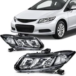 Scitoo Pair Headlights Assembly For 2012-2015 Honda Civic 1.5L 1.8L 2.4L Black. Fixed Price $139.99.