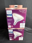 Lot Of (2) Philips 120-WATT Equivalent 13PAR38 Led Smart Wi-fi Light Bulb. Fixed Price $24.99.
