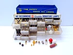 Vintage Ac And Metal Auto Lamp Shop Storage/display Cabinets With Bulbs. Fixed Price $220.00.