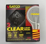 Vintage Nos Satco S3941 Clear Incandescent 40W 130V 4X 2-PACKS (8 Bulbs). Fixed Price $14.99.