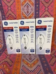 3-GE 400W Multi-vapor Bulb 36,000 Lumens 4000K Type ED37 E39 Base MVR400/U/LTP. Fixed Price $60.00.