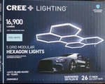 Cree Lighting 5 Grid Modular Hexagon Led Garage Lights 16900 Lumens 26 Bar. Fixed Price $102.99.