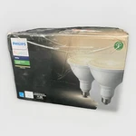Philips 476820 PAR38 Outdoor Flood Light Bulb 2-PACK Soft White Open Box. Fixed Price $35.99.