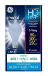 Older Style - Ge Reveal 3 Way Light Bulbs A21 100. Fixed Price $7.99.