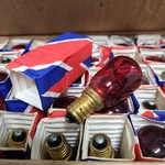 X5 Vintage Red Clear 15W Sbc B15 Pygmy Sign Lamp Light Bulb 240V Job Uk Made. Fixed Price $35.00.