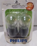Philips 3457 12V Signaling Lamp Longer Life (2). Fixed Price $8.00.