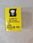 Reflector Spot 40W 120V S3605 Standard Regular Base 2000 Hours Vintage Satco. Fixed Price $16.50.