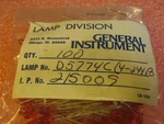 D5774C (4-244B) Lot Of 100 Nos Leds From General Instruments Lamp Division. Fixed Price $49.99.