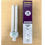 Sunlite 18W Pld 4-PIN Double U-shape Twin Tube, G24Q-2 Base, Warm WHITE-25 Bulbs. Fixed Price $29.95.