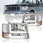 Fullux Led Drl Headlights 1992-1996 Ford F150 F250 F350 Bronco. Fixed Price $179.99.