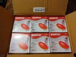 Case Of 6 Satco 100W Medium Base BR38 Red Flood Light Bulbs S4424. Fixed Price $40.00.