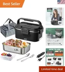 Luxury Electric Lunch Box 100W 1.8L - Portable Heated Meal Container For Work. Fixed Price $54.57.