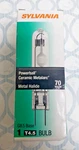 Sylvania Metalarc Lamp MC70TC/U/G8.5/930 70W T4.5. Fixed Price $19.00.