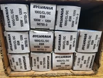11) New Sylvania 100Q/CL/DC Watt Tungsten Halogen Light Bulbs Box Of. Fixed Price $35.99.