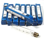 Lot Of 8 Tubular Clear "exit Light" Bulbs 20W 130 V Extra Model 20T6-1/2/CL. Fixed Price $10.00.