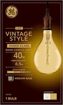 Lighting Large Vintage Warm Candle Led PS52, Amber Glass, 6.5 Watts,. Fixed Price $26.77.