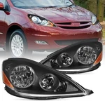 Headlight Assembly Pair Compatible With 2006-10 Toyota Sienna Headlamps Nilight. Fixed Price $169.99.