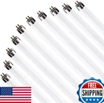 Circle 12PK F17T8/865 17W 24" Fluorescent Tube Bulb 6500K Daylight. Fixed Price $92.11.