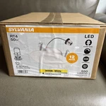 Sylvania Pack 12 4" Led Retrofit Light Bulb, RT4 50W, 550 Lumens, Dimmable. Fixed Price $27.99.
