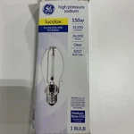 Ge High Pressure Sodium Lucalox Hid Light Bulb 150W Clear ED17. Fixed Price $9.50.