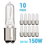 10 Pack Satco S3122 S3489 150Q/CL/DC 150W Watt Clear T4 Bayonet BA15D Base. Fixed Price $25.50.