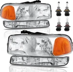Headlight Assembly Front Lamp Compatible With 1999-2006 Gmc Sierra 1500 2500,. Fixed Price $119.99.