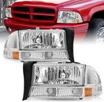 Headlight Assembly Set Fits For 1997-2004 Dakota / 1998-2003 Durango & Bumper. Fixed Price $129.99.
