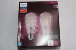 (2-PK) Philips Dimmable Vintage Led ST19 Light Bulb 400 Lumen Soft White. Fixed Price $9.57.