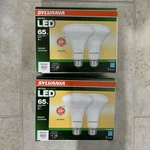 Sylvania Bulbs 65W 800 Lumens Soft White Led Indoor Outdor Dimmable 4 Pack. Fixed Price $13.99.