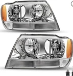 HL-JGC99-AMCH Chrome Headlights Assembly 99-04 Jeep Grand Cherokee. Fixed Price $85.99.