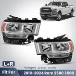 Halogen Headlights For 2019-2024 Ram 2500 3500 W/ Bulbs Left&right Pair Chrome. Fixed Price $264.99.
