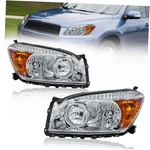 Headlights Assembly Compatible With 2006-2009 Chrome/clear/amber Toyota RAV4. Fixed Price $140.38.