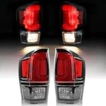 2016-23 Toyota Tacoma Tail Lights W/bulbs Clear Lens Black Rear Lamps Left Right. Fixed Price $129.99.