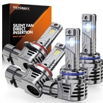 Techmax 9005 9006 Fog Light Bulbs Combo, 6500K Xenon White 80000LM 800% Brigh.... Fixed Price $80.00.