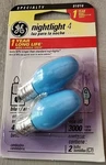 New Ge Lighting 4W 3,000 Hours Night Bulb Blue 26223. Fixed Price $15.99.
