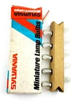 Box Of 10 Vintage 239 Sylvania 6.3 Volt .36 Miniature Lamps Light Bulbs. Fixed Price $11.99.