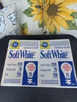Vtg Ge Soft White 75 Watt Lightbulbs 8 Pack New Old Stock Pleasing. Fixed Price $39.99.