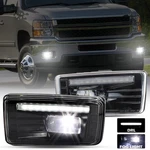 Kewisauto Led Fog Light W/drl Bumper Driving Lamp For Chevy Silverado 1500 25.... Fixed Price $78.97.