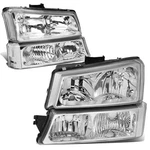 Dna Motoring Pair Headlight Assembly Compatible With 2003-2006 Chevy Silverad.... Fixed Price $124.13.