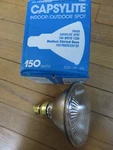 150 Watt Spotlight Par 38 Indoor Outdoor Bulb. One (1) Heavy Duty Lamp. Fixed Price $15.00.