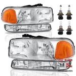 Headlight Assembly Front Lamp Compatible With Chrome/clear/amber Bulb. Fixed Price $108.25.