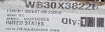 New Genuine Oem WB30X38226 Cooktop Induction Element. Fixed Price $64.99.