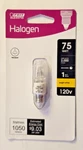 Feit Electric 75 Watt Halogen Bulb New 120V E11 Base 017801778731 Bright White. Fixed Price $9.99.