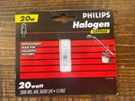 Philips 20W Halogen Capsule Bulb 12 Volt 2,000 Hours Free Shipping!. Fixed Price $9.50.