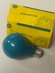 (2) New Ge Blue Incandescent Light Bulb FG2139.X8 Original Box. Fixed Price $11.90.