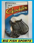 Gamakatsu #208 Octopus Circle 25 Hooks Value Pack New! Pick Your Size!. Fixed Price $23.79.